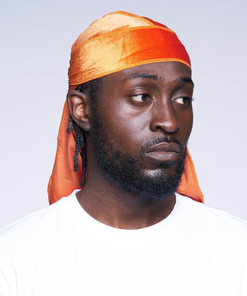 Orange Velvet Durag