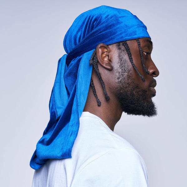 Blue Luxury Velvet Durag