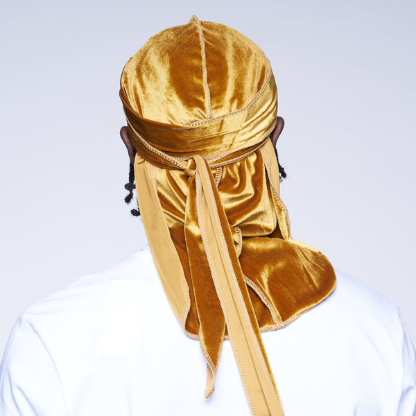  Deluxe Velvet Durag (Gold)